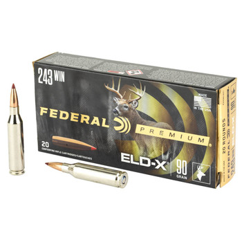 FED PRM 243WIN 90GR ELD-X 20/200 UPC: 604544689808