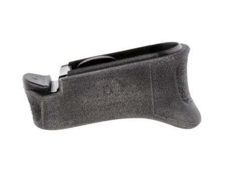 Pearce Grip PGXDS+ Magazine Extension made of Polymer with Texture Black Finish & 7/8" Gripping Surface for Springfield XD-S, XD-E & XD-S Mod.2 with Single Stack Mags (Adds 1rd 9mm Luger & 40 S&W)