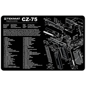 TEKMAT PSTL MAT FOR CZ-75 BLK UPC: 612409970725