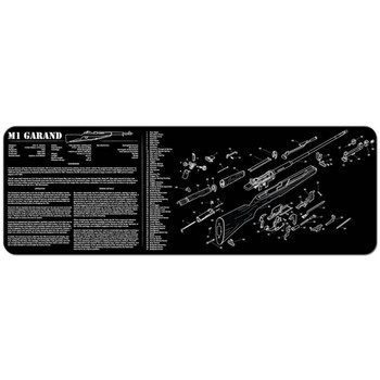 TekMat TEKR36M1GARANDBK M1 Garand Cleaning Mat M1 Garand Parts Diagram 12 x 36 UPC: 612409971531
