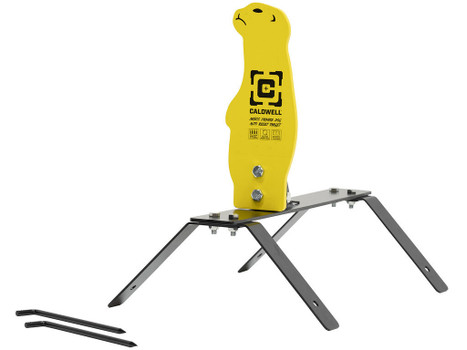 Caldwell 1178561 Auto Reset Rifle Yellow AR500 Steel Prairie Dog Includes Ground Stakes