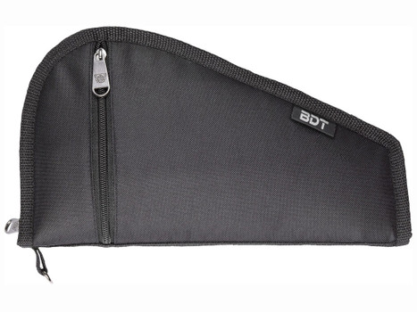 Bulldog BDT620B Deluxe Pistol Case With Pocket & Sleeve, Black Water-Resistant Outer Shell, Impact-Resistant Padding, Heat-Resistant Quilted Lining 12"L x 6"H