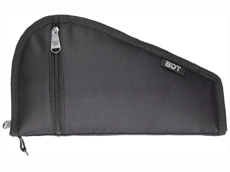 Bulldog BDT620B Deluxe Pistol Case With Pocket & Sleeve, Black Water-Resistant Outer Shell, Impact-Resistant Padding, Heat-Resistant Quilted Lining 12"L x 6"H
