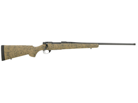 Howa HHS43163 M1500 HS Precision 308 Win 5+1 22" Threaded Barrel, Black Metal Finish, Green with Black Webbing Fixed HS Precision Stock