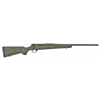 Howa HHS43163 M1500 HS Precision 308 Win 51 22 Threaded Barrel Black Metal Finish Green with Black Webbing Fixed HS Precision Stock UPC: 682146399226