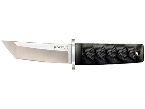 Cold Steel CS-17DA Kyoto I 3.25" Fixed Plain Tanto 8Cr13MoV SS Blade/Black Contoured Kray-Ex Handle