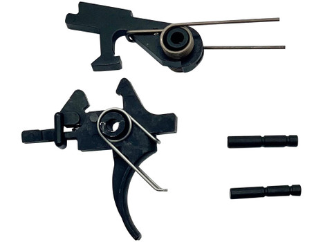 LBE Unlimited AR2STG Replacement Trigger Two-Stage Group, Curved Adj., Fits AR-15