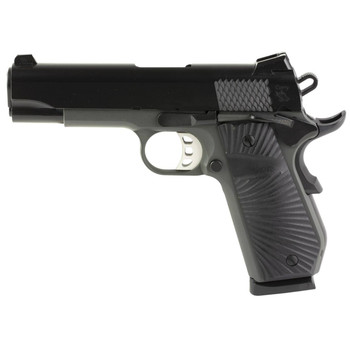 SDS Imports 10100103 1911 Stingray Carry 45 ACP 81 4.25 Stainless Steel Barrel Black Cerakote Serrated Slide Dark Gray Cerakote Aluminum Frame wBeavertail Black Sunburst G10 Grips UPC: 723551442371