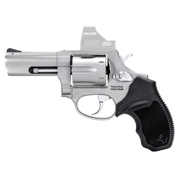 Taurus 2856P39 856 T.O.R.O. Small Frame 38 Special P 6 Shot 3 Matte Stainless Steel Barrel Matte Stainless Cylinder Matte Optic Ready Stainless Steel Frame Black Rubber Grip Exposed Hammer UPC: 725327634454
