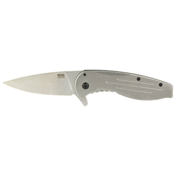 SOG AEGIS FLK 3.4" SATIN UPC: 729857009102