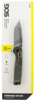 SOG TERMINUS XR G10 OLIVE DRAB 2.95" UPC: 729857009713