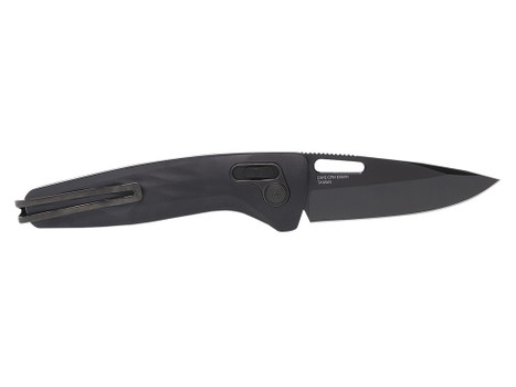 S.O.G SOG12730357 One-Zero XR 3.10" Folding Plain Black Chrome Cryo CPM S35VN Steel Blade Black Sculpted Aluminum Handle Includes Pocket Clip