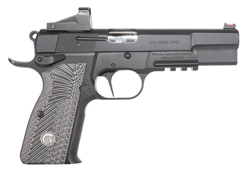 Girsan 390466 MCP35 OPS 9mm Luger 4.87 151 Black Serrated Blued Slide Black  Gray Checkered Grip FarDot Red Dot UPC: 741566905513