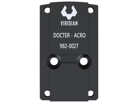 Viridian 9820027 RFX45 Docter Mounting Adapter Black Anodized