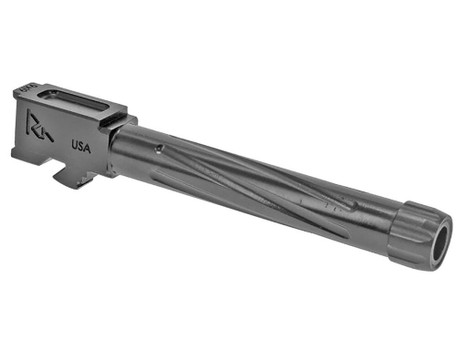 Rival Arms RA20G104D Precision V1 Match Grade 9mm Luger Compatible w/Glock 17 Gen5, 4.49" Fluted Threaded PVD Stainless Steel