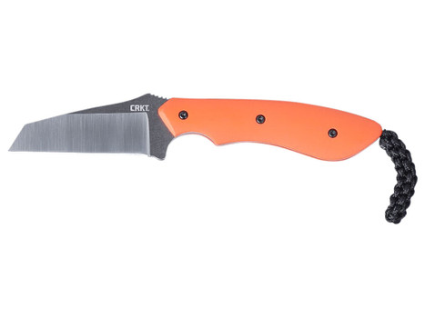 CRKT 2399 S.P.I.T. 2.29" Fixed Plain Satin Stonewashed 8Cr13MoV SS Blade/Orange G10 Handle Includes Sheath