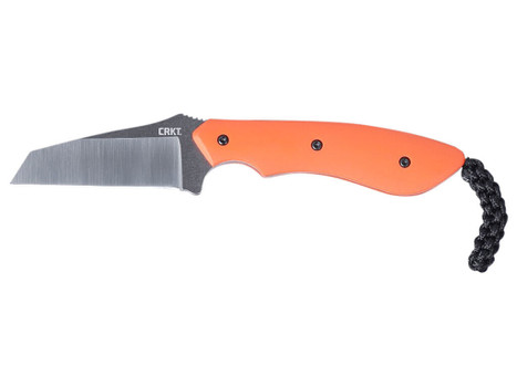 CRKT 2399 S.P.I.T. 2.29" Fixed Plain Satin Stonewashed 8Cr13MoV SS Blade/Orange G10 Handle Includes Sheath