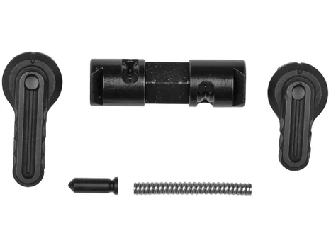 Battle Arms Development BADASSPRO Bad-Ass-Pro Reversible Safety Selector Black Phosphate Steel, Ambidextrous, 90/60 degree for S&W M&P15-22
