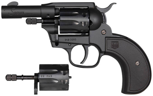 Diamondback DB0600A001 Sidekick Dual Cylinder 22 LR22 Mag 9 Shot 3 Black Cerakote Steel Barrel  Cylinder Zinc Alloy Frame Black Birdshead Polymer Grip Hammer Safety Exposed Hammer UPC: 810035755086