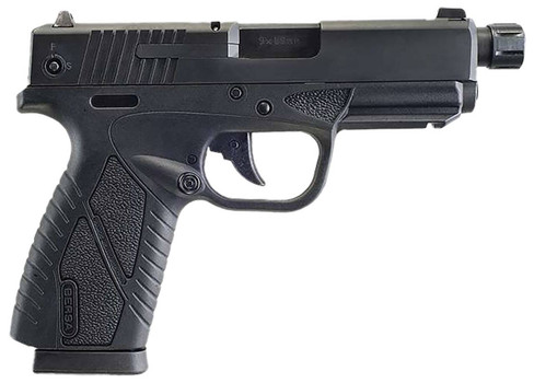 Bersa BP9MCCX BPCC  SubCompact Frame 9mm Luger 81 3.30 Black Steel Threaded Barrel Matte Black Serrated Steel Slide  Polymer Frame wPicatinny Rail UPC: 810083202204