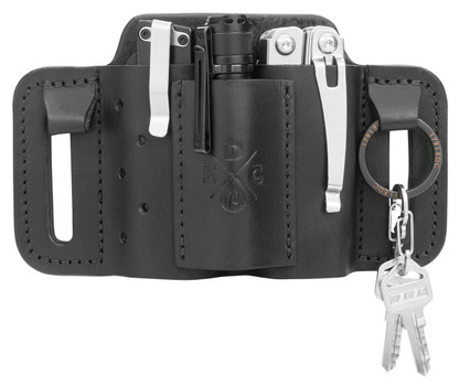 1791 Gunleather MNESMFBLKA EDC Mini Easy Slide OWB Black Leather Belt Slide Ambidextrous UPC: 810102210807