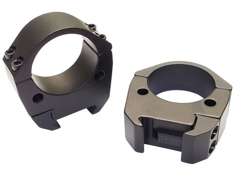 Talley TMS35H Modern Sporting Black Anodized Aluminum 35mm Tube High Picatinny Rail 0 MOA