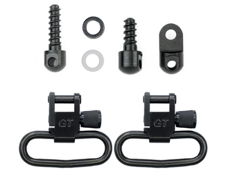GrovTec US Inc GTSW313 Swivel Set Rifle 1.25" Black Phosphate Ruger 10/22