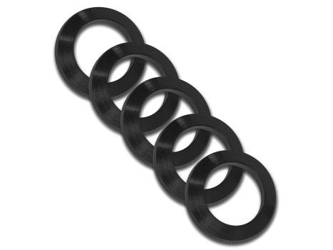GrovTec US Inc GTHM319 Crush Washer 223 Cal Black Nitride Steel 1/2"-28 tpi Rifle 5 Per Pack