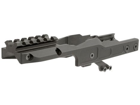 Midwest Industries MIAKALPHARDM Alpha Optic Mount Black Anodized Hardcoat Aluminum/Steel MI AK Alpha Series Handguards Compatible w/Aimpoint T2 Pattern Optics