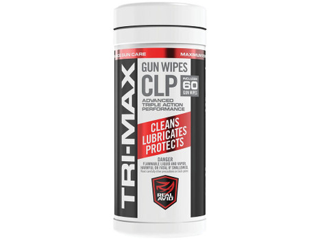 Real Avid AVCLPW-C60 Tri-Max CLP Gun Wipes-Canister