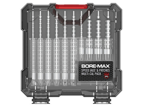 Real Avid AVBMJAGS Bore-Max Jag & Patch Set Multi-Caliber Nickel-Plated, 10 Jags, 500 Patches (3 Different Sizes)