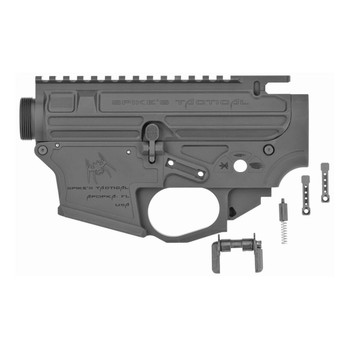 Spikes Tactical STSB920 UpperLower Set  AR15 9mm Compatible wGlock Mags Black Hardcoat Anodized UPC: 815648029692