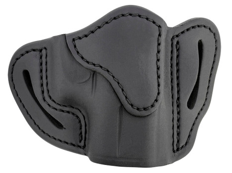 1791 Gunleather ORBHCSBLR BHC Optic Ready OWB Compact Stealth Black Leather Belt Slide Compatible w/Glock 43/Sig P365/Walther PPK Right Hand Includes Belt Clip