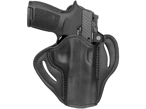 1791 Gunleather UCBH24NSBR Ultra Custom OWB Size 2.4 Night Sky Black Leather Belt Slide Fits Sig P320 Fits Springfield XD-M Right Hand
