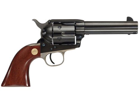 Cimarron MP410B1401 Pistoleer 45 Colt (Long Colt) 6 Shot 4.75" Blued Stainless Steel Barrel, Blued Cylinder, Blued Steel Frame, Walnut Grip, Exposed Hammer
