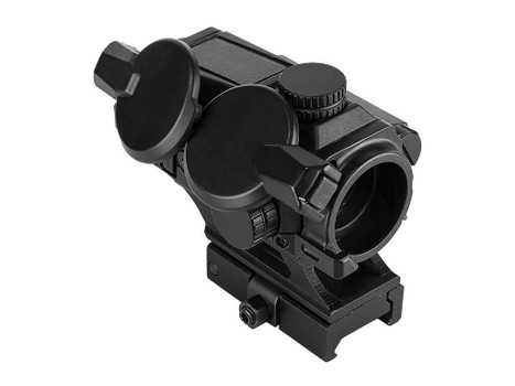 NcStar VDBSOLC SPD Solar Combat Red Dot Reflex Optic Black Anodized 1 x 24.5 mm 4 MOA Red Dot