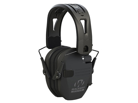 Walker's GWPRSEMRH RAZR Razor Tacti-Grip 23 dB Over the Head Black Polymer