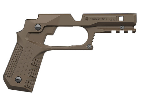 Recover Tactical CC3C02 Grip & Rail System Tan Polymer Picatinny for Compact 1911