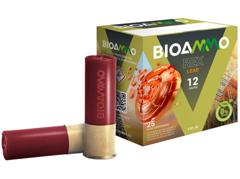 Bioammo BR2880 Rex Lead Competition 12Gauge 2 3/4" 1oz 8Shot 25 Per Box/10 Case