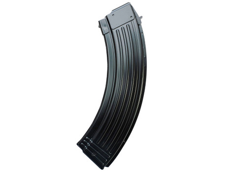 Global Ordnance LLC 810091157497 40rd Fully Ribbed 7.62x39mm Fits AK-47 Black Steel