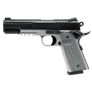 SAV 1911 9MM 5" 10RD BLK/STS W/RAIL UPC: 011356672087