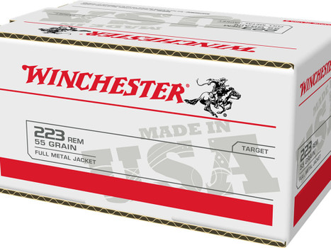 Winchester Ammo W223200 USA 223Rem 55gr Full Metal Jacket 200 Per Bx/4 Case *Value Pack