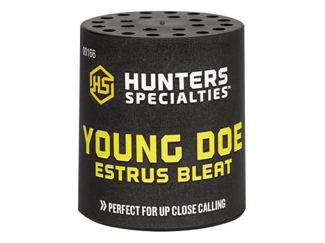 Hunters Specialties 00166 Young Doe Estrus Can Call Doe Sounds Attracts Deer Black