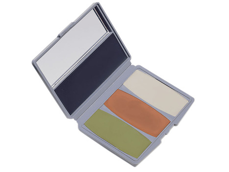 Hunters Specialties HS00264 Camo-Compac 4 Woodland Makeup Kit Mud Brown/Flat Black/Leaf Green/Sand