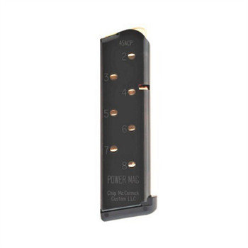 POWER MAGAZINE, 8-ROUND, BLACK UPC: 022099186458