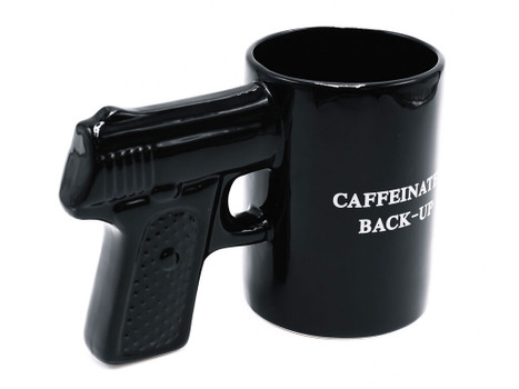 Caliber Gourmet CBGM1049 Caliber Gourmet Gun Mug Black Ceramic Pistol