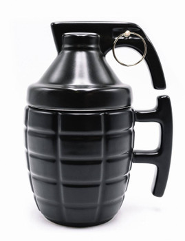 Grenade Mug with lid / color Black UPC: 024718514338