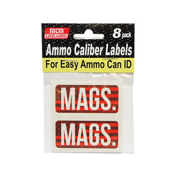 CASE OF 12 AMMO CALIBER LABELS - MAGS UPC: 026057323275