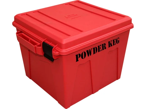 MTM Case-Gard PK12 Powder Keg Storage Container Red Polypropylene Plastic