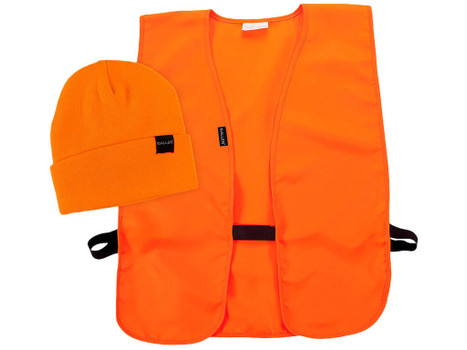 Allen 2394 Safety Vest&Cap Combo Orange Polyester